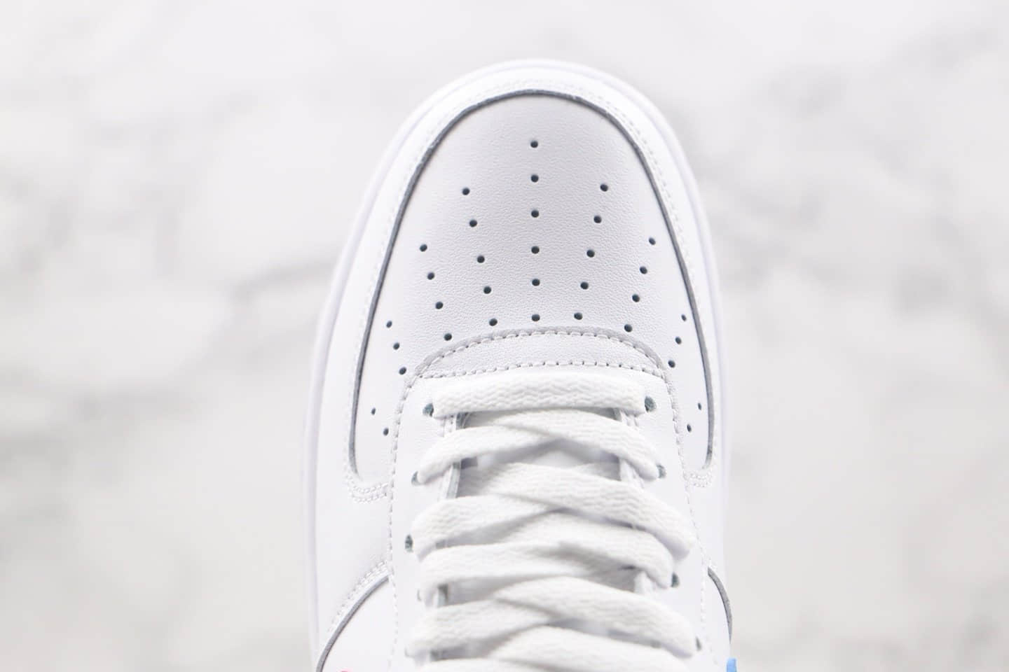 耐克Nike Air Force 1 Low纯原版本低帮空军一号鸳鸯勾白红蓝色板鞋内置气垫 货号:CT2816-100