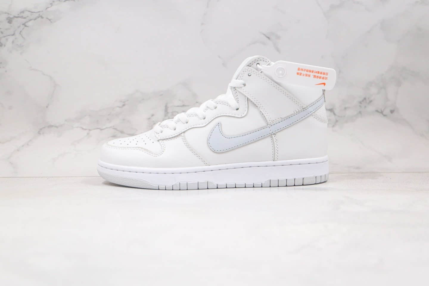 耐克Nike SB Dunk High Pro 2020纯原版本高帮SB DUNK白灰色板鞋原档案数据开发 货号:CZ8149-101