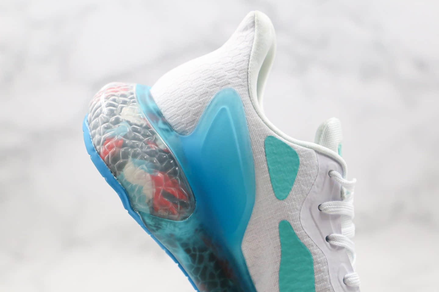 阿迪达斯Adidas AlphaBounce Beyond M纯原版本阿尔法12代爆米花跑鞋绿蓝色原楦头纸板打造 货号:CG3719