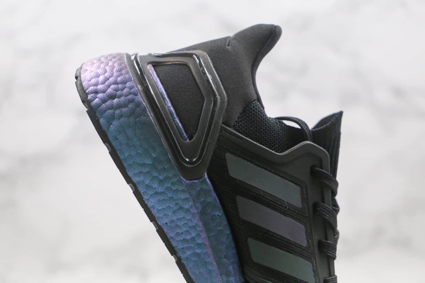 阿迪达斯Adidas Ultra Boost 20 Consortium纯原版本爆米花跑鞋UB系列黑镭射原鞋开模一比一打造 货号：G55839