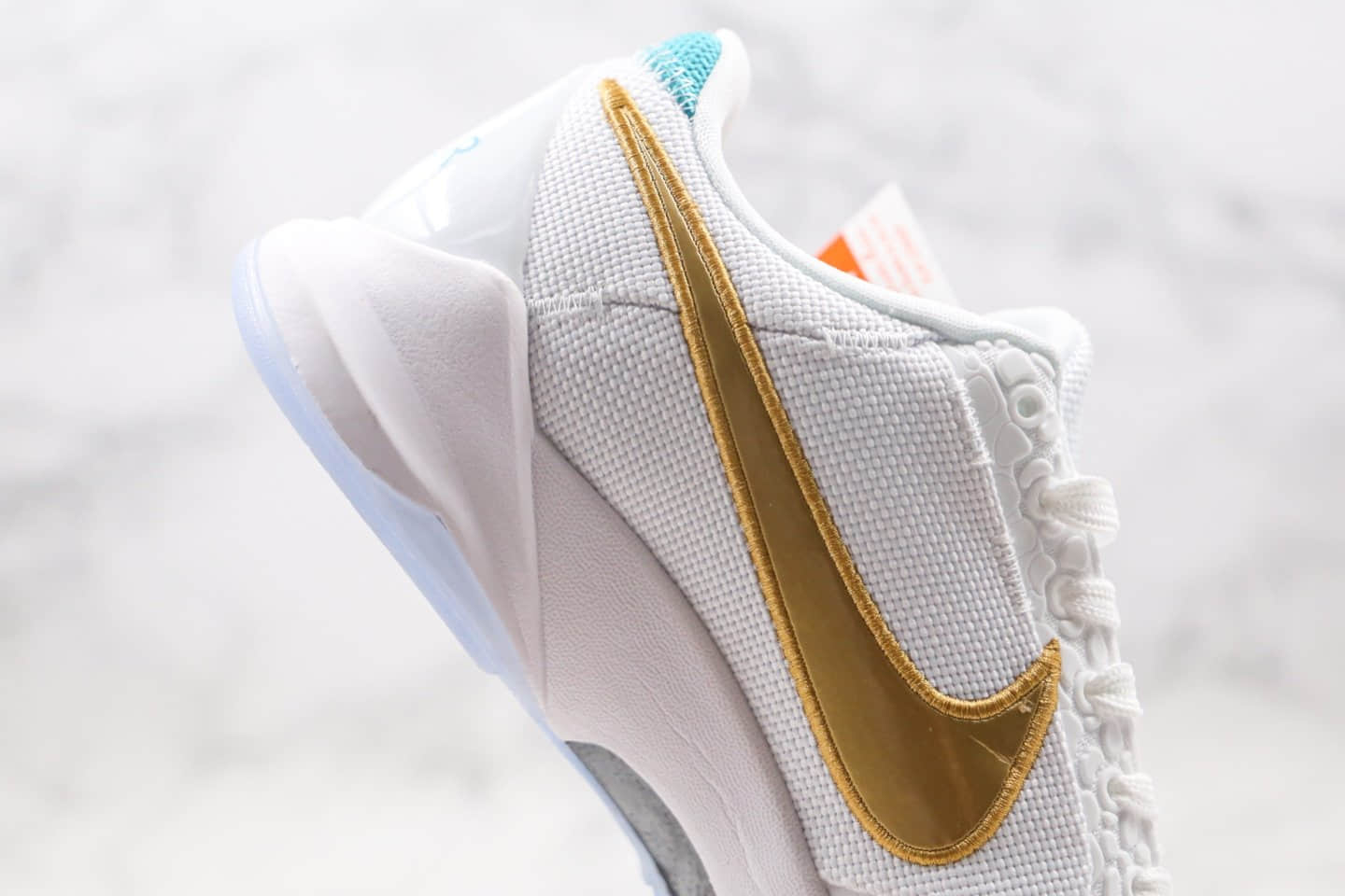 耐克Nike Kobe 5 Protro What If x UNDEFEATED联名款纯原版本科比5代白金色篮球鞋原盒原标 货号:DB4796-100