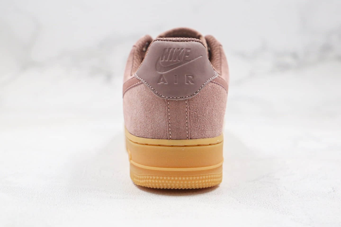 耐克Nike Air Force 1 Low纯原版本低帮空军一号生胶暗粉翻毛配色板鞋内置全掌Sole气垫 货号：AA0287-201