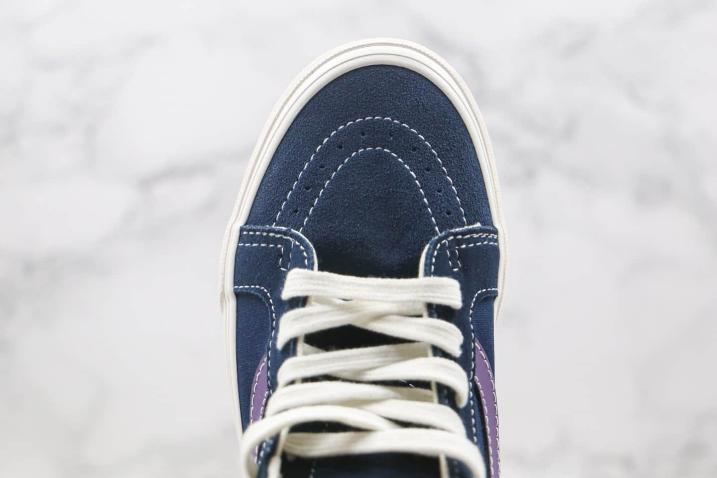 万斯Vans SK8-Hi公司级版本高帮蓝紫色经典硫化帆布鞋原鞋开模一比一打造 货号:VN0A4BVB20T