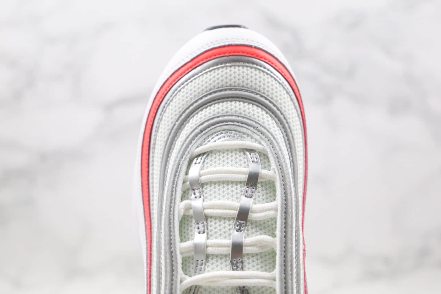 耐克Nike Wmns Air Max 97纯原版本子弹气垫鞋Max97新白红色内置真小潘气垫 货号：CZ6087-101