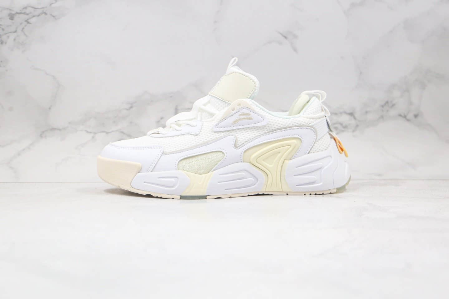 斐乐FILA Swarm 2020 Interation纯原版本复古老爹鞋米黄色原盒原标原楦头纸板打造 货号:F12W021213FWT