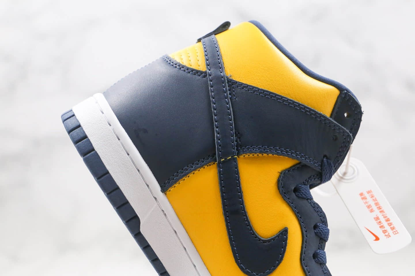 耐克Nike Dunk HiSP Michigan纯原版本高帮SB DUNK密歇根黑黄色板鞋内置后跟Zoom气垫 货号:CZ8149-700