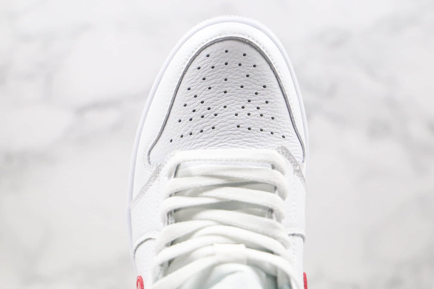 乔丹Air Jordan 1 Mid SE V G-Dragon纯原版本中帮AJ1权志龙同款白红色篮球鞋正确鞋楦开模 货号:BQ6472-106