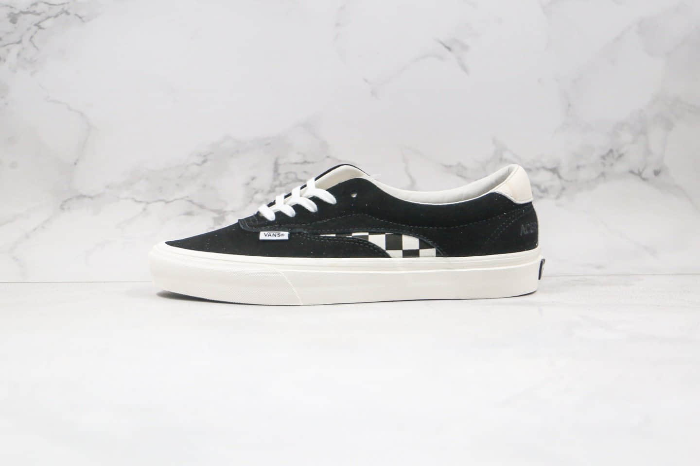 万斯VANS Rhude Acer公司级版本低帮腰果花斑马豹纹麂皮拼接棋盘格子硫化板鞋原盒原标 货号:VN0A4UWY17R