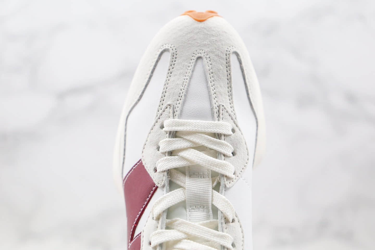 新百伦New Balance 327公司级版本NB327复古慢跑鞋白红色原档案数据开发 货号:WS327KA