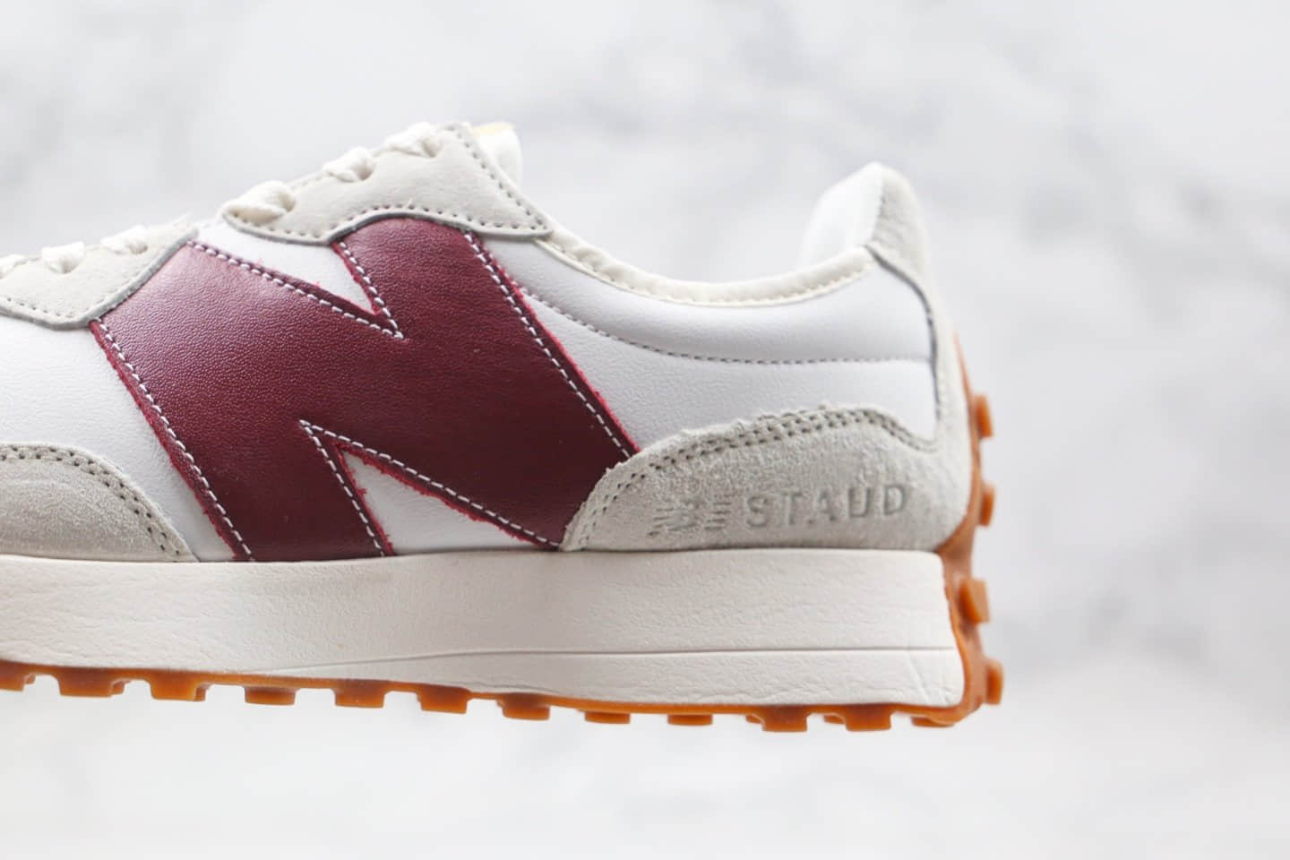 新百伦New Balance 327公司级版本NB327复古慢跑鞋白红色原档案数据开发 货号:WS327KA