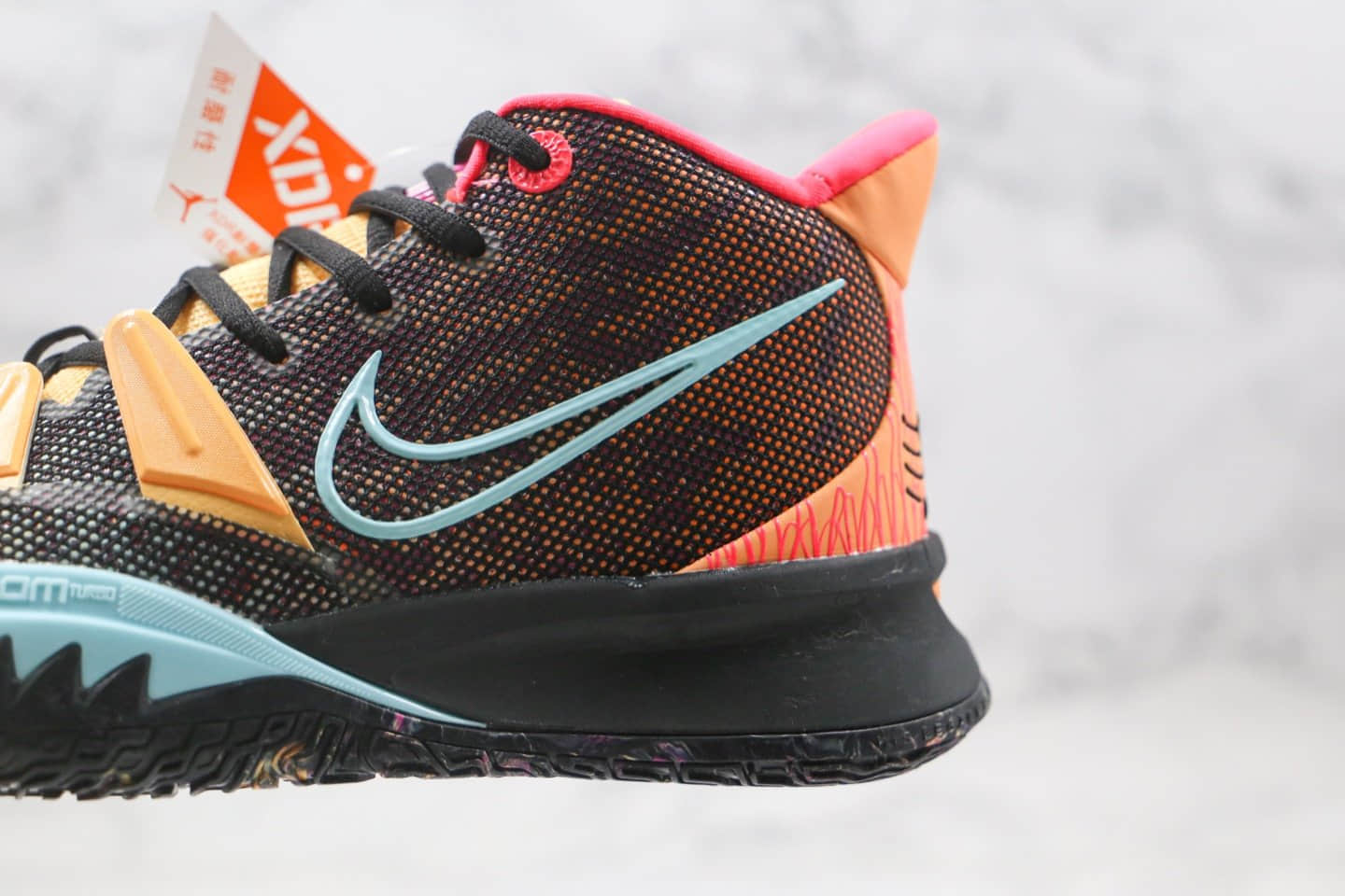 耐克Nike Kyrie 7 Pre Heat Ep纯原版本欧文7代实战篮球鞋黑彩色内置真实气垫 货号:DC0588-002
