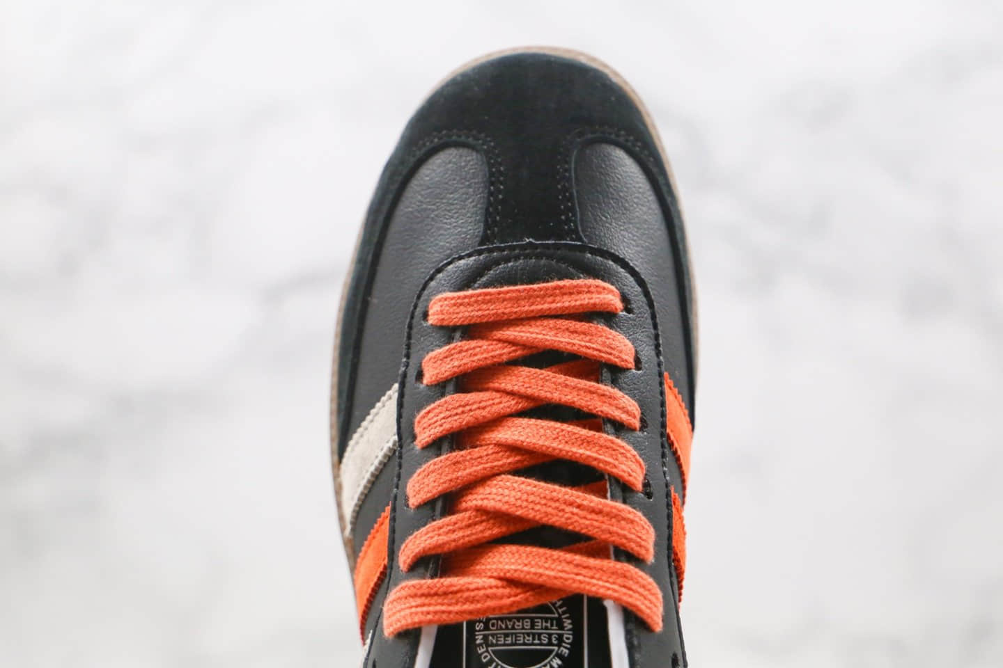 阿迪达斯Adidas Samba OG FT纯原版本桑巴训练鞋白黑绿橙色内置NFC芯片感应 货号:FW5386