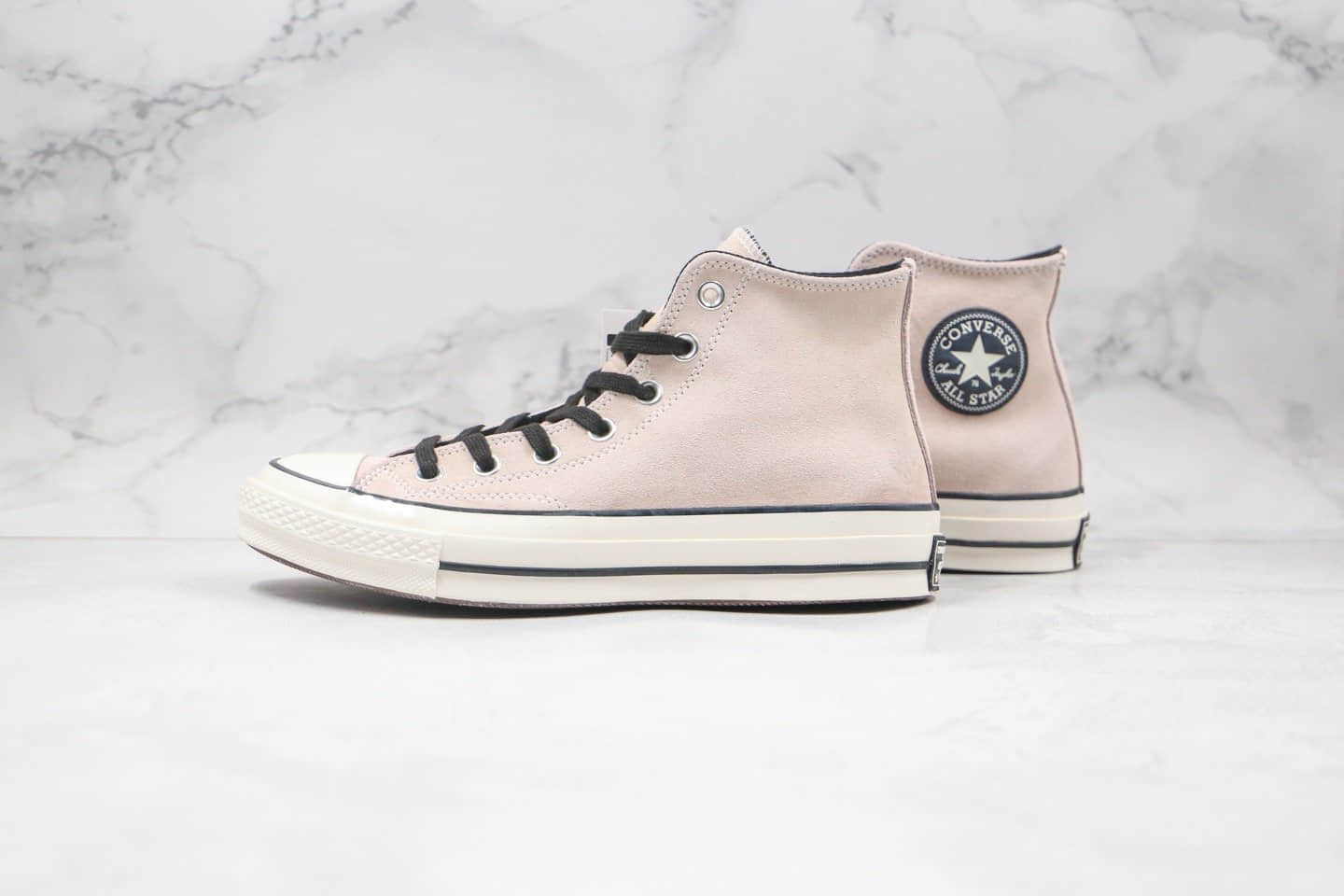 匡威CONVERSE 1970s公司级版本高帮三代黑标脏粉色麂皮硫化板鞋原盒原标 货号:169335C