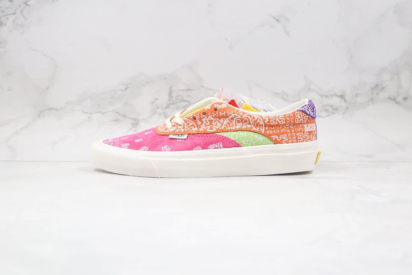 万斯Vans Acer Ni Sp x Rhude联名款公司级版本低帮吴亦凡同款腰果花刺绣板鞋原楦头纸板打造