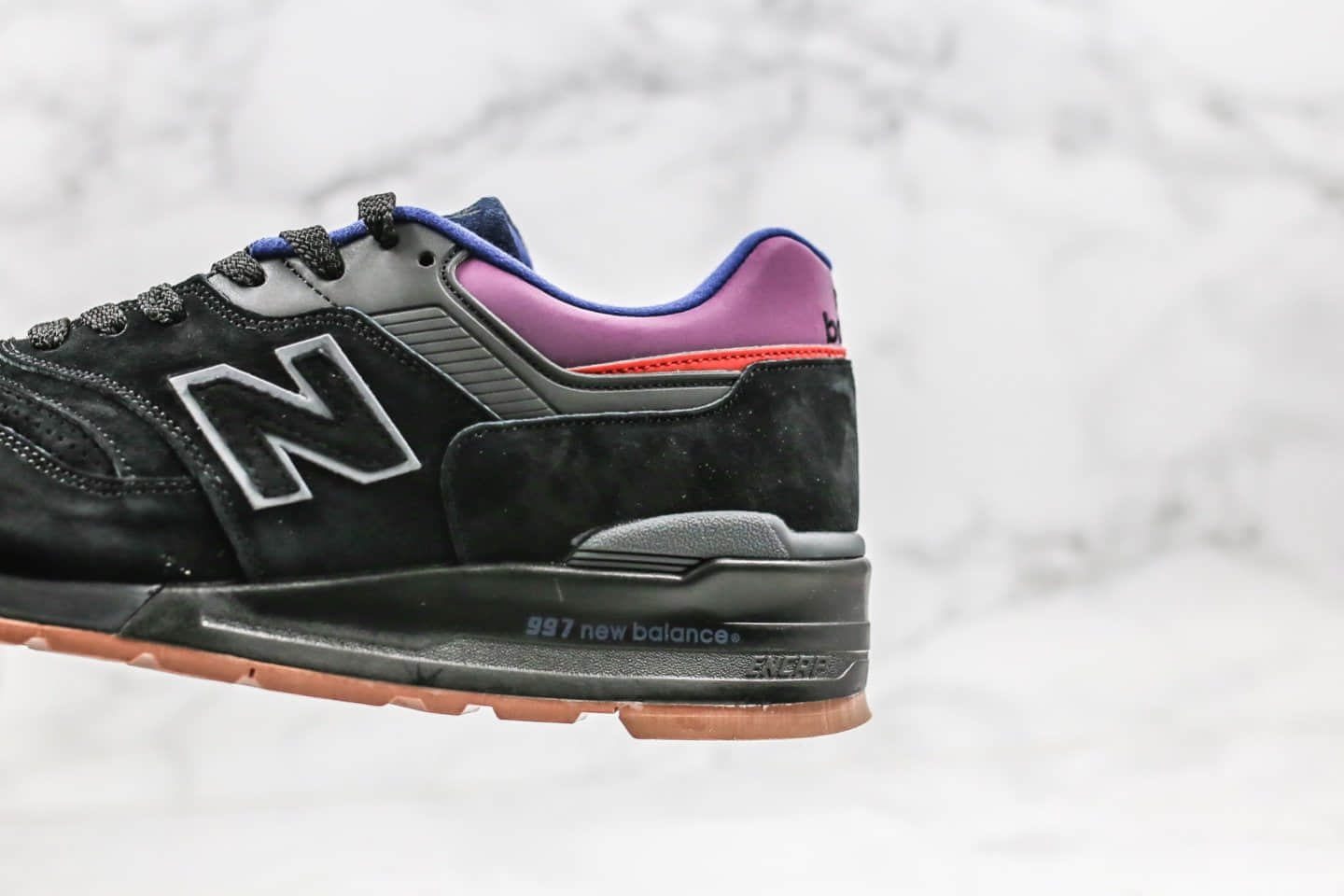 新百伦New Balance M997纯原版本复古慢跑鞋NB997黑紫色原档案数据开发 货号:M997CSS