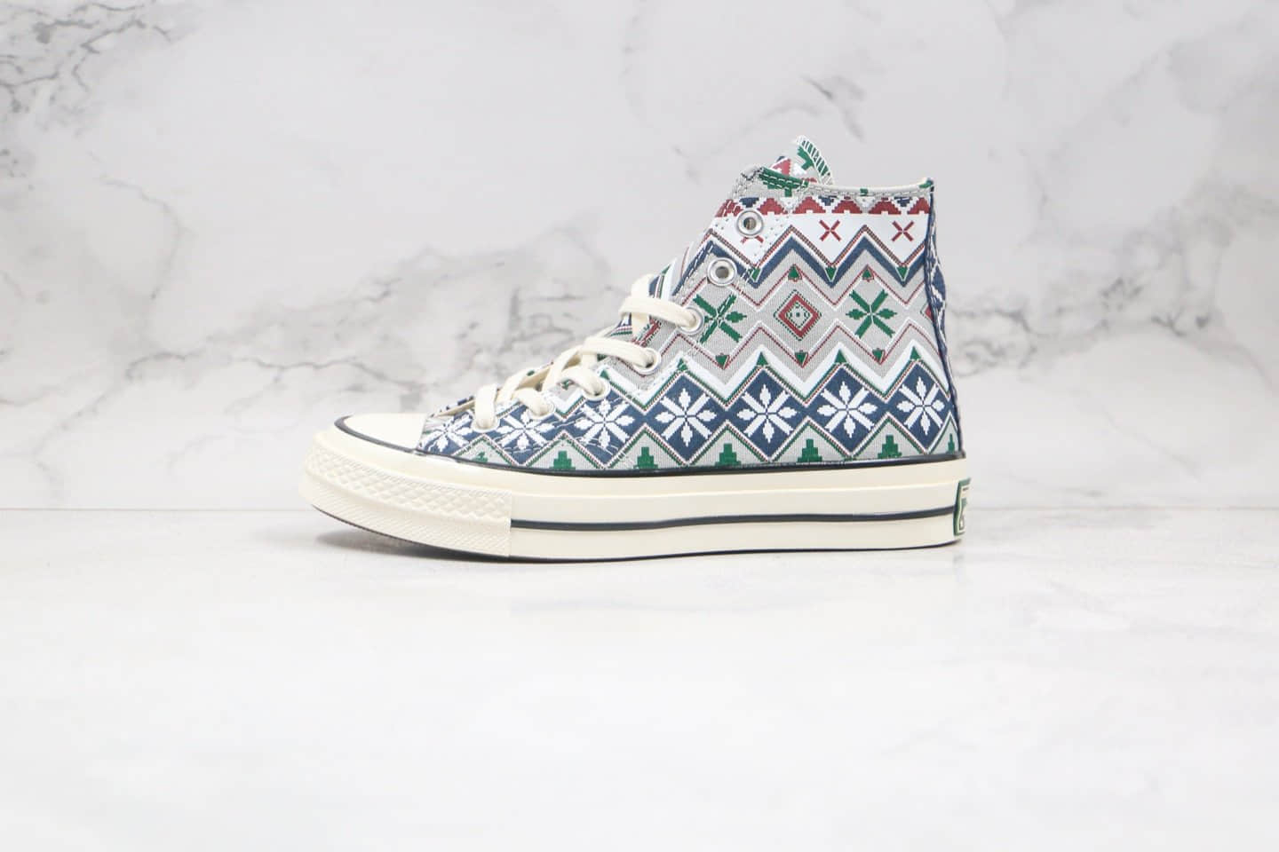 匡威Converse Chuck 70S公司级版本高帮民族风雪花圣诞节配色原厂硫化大底原盒原标 货号:169352C
