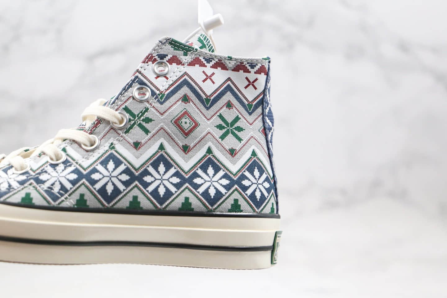 匡威Converse Chuck 70S公司级版本高帮民族风雪花圣诞节配色原厂硫化大底原盒原标 货号:169352C