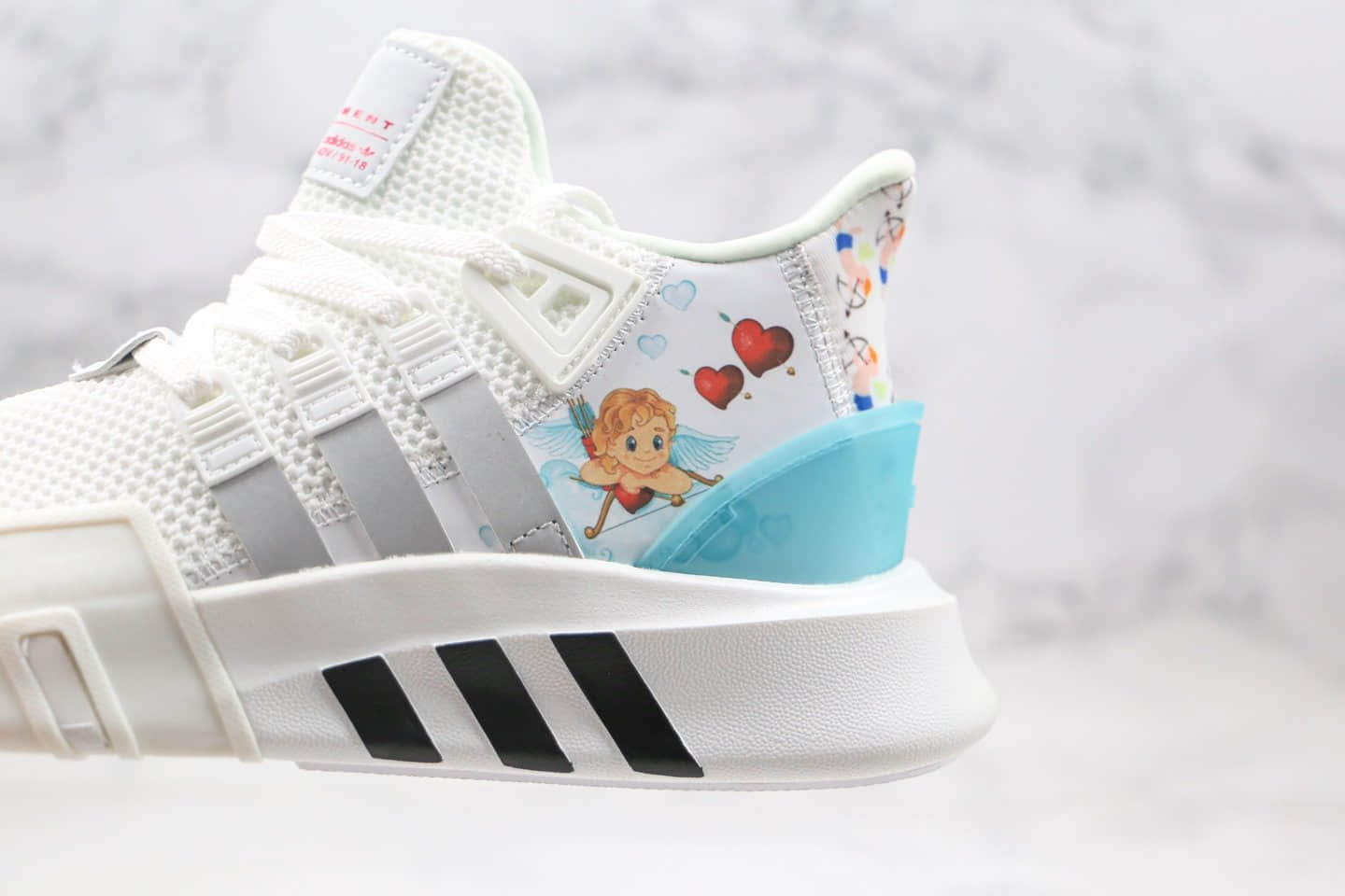 阿迪达斯Adidas EQT BASK ADV纯原版本三叶草EQT支撑者系列复古慢跑鞋皮卡丘白蓝色原档案数据开发 货号:FU9412