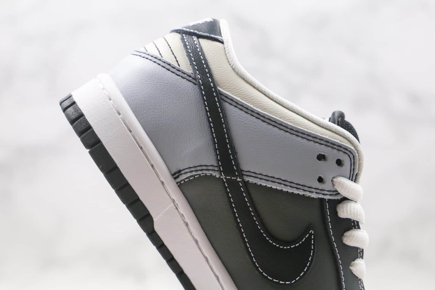 耐克Nike Dunk Low premium SN纯原版本低帮SB DUNK月亮太极灰黑色板鞋内置Zoom气垫 货号:313170-001