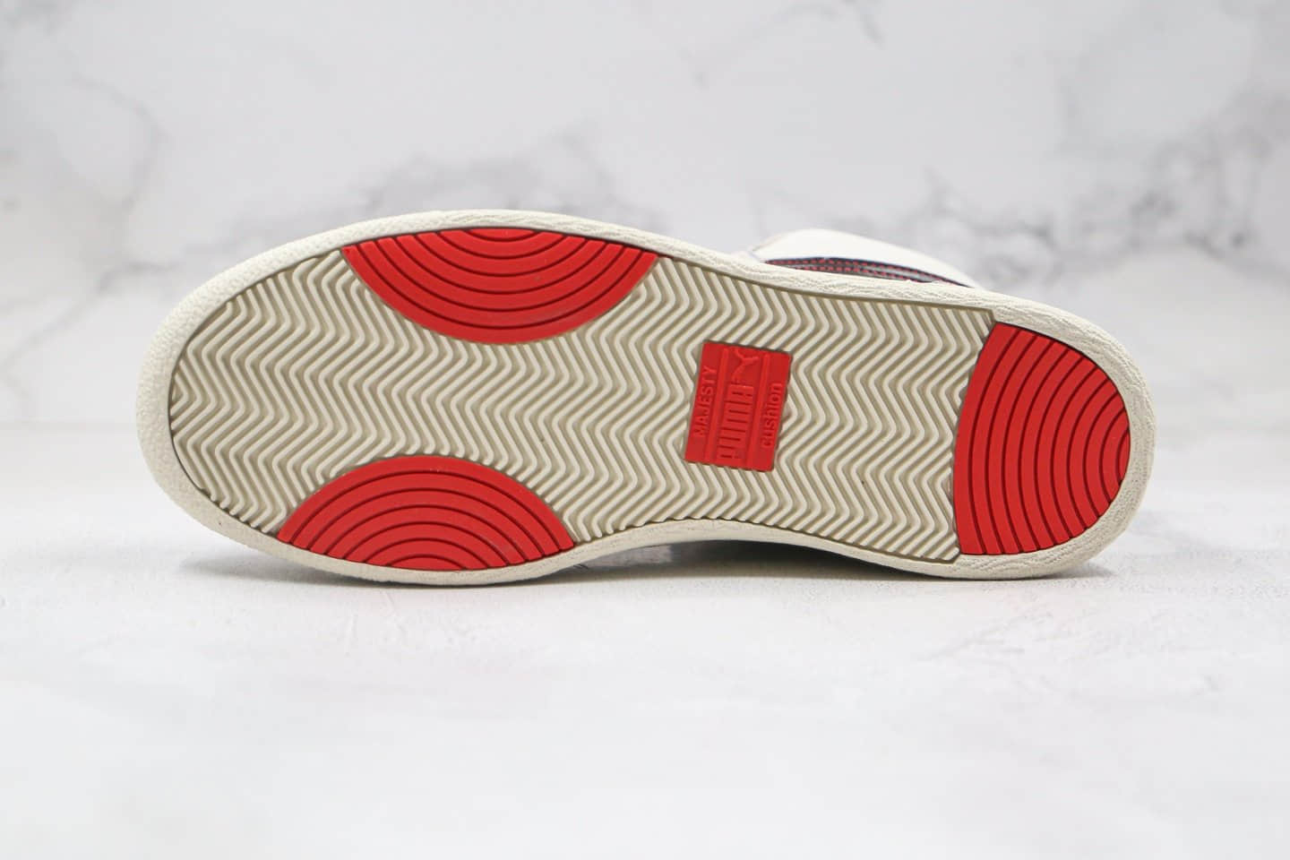 彪马Puma Ralph Sampson Mid纯原版本中帮皮面米白黑色板鞋原楦头纸板打造 货号:374072-011