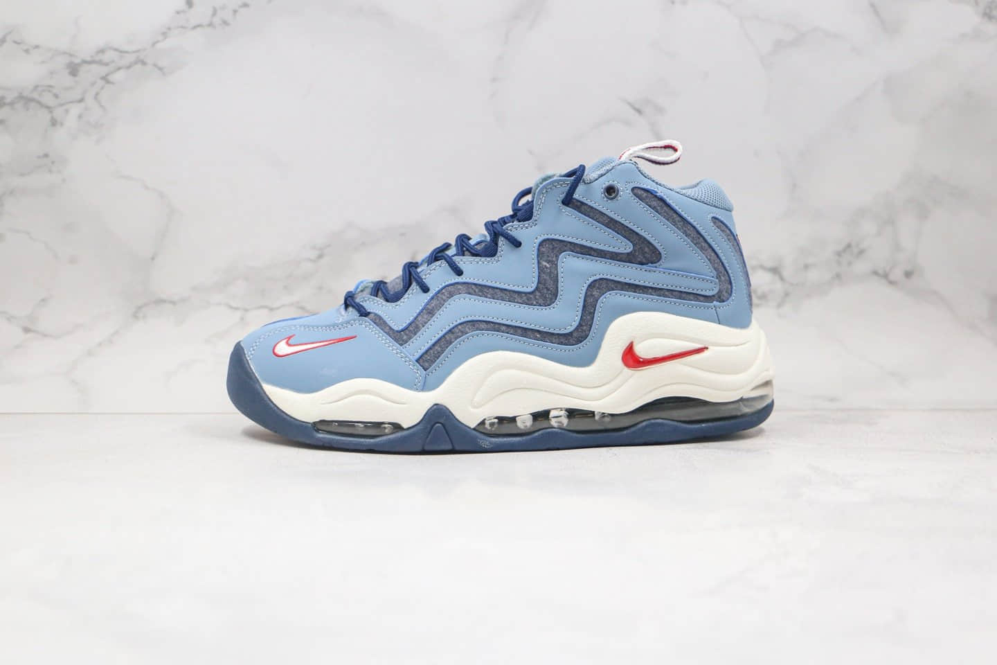 耐克Nike Air Pippen纯原版本皮蓬二代复古篮球鞋白蓝色内置真实气垫 货号：325001-403
