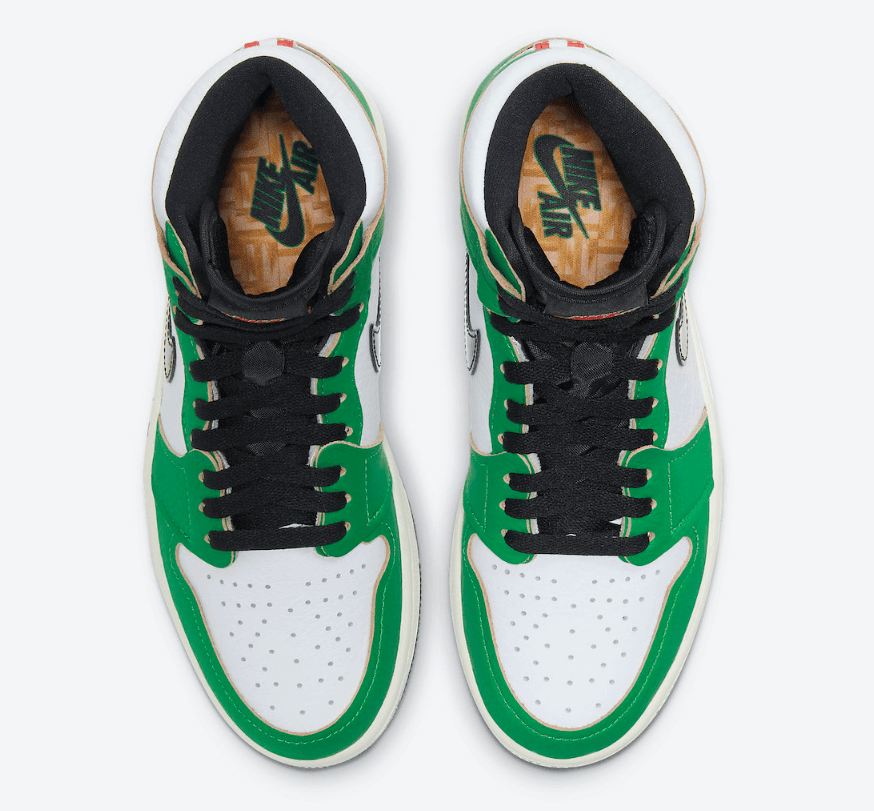 酷似喜力Dunk!全新AJ1 “Lucky Green”10月14日发售! 货号:DB4612-300