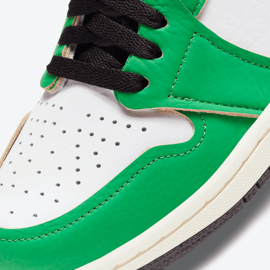 酷似喜力Dunk!全新AJ1 “Lucky Green”10月14日发售! 货号:DB4612-300