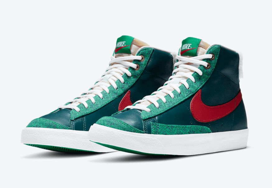 Nike Blazer Mid '77 Mid圣诞节配色曝光!即将登场! 货号:DC1619-300