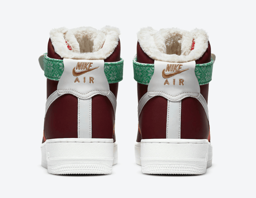 圣诞节主题!这双高帮AF1保暖不输雪地靴! 货号:DC1620-600