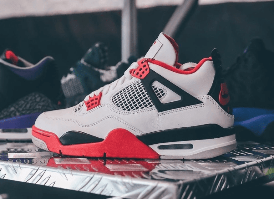 经典元年配色回归!白红AJ4“Fire Red”释出最新实物图! 货号:DC7770-160