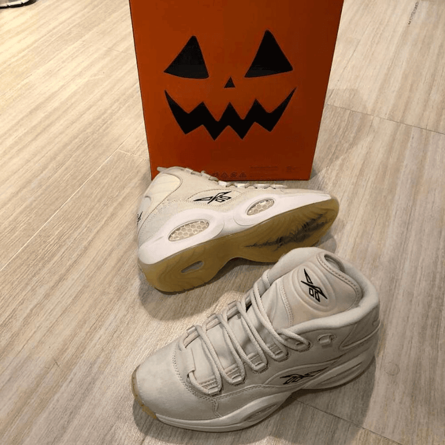 可撕鞋面!Reebok Question Mid 万圣节主题配色10月14日发售! 货号:FZ1357