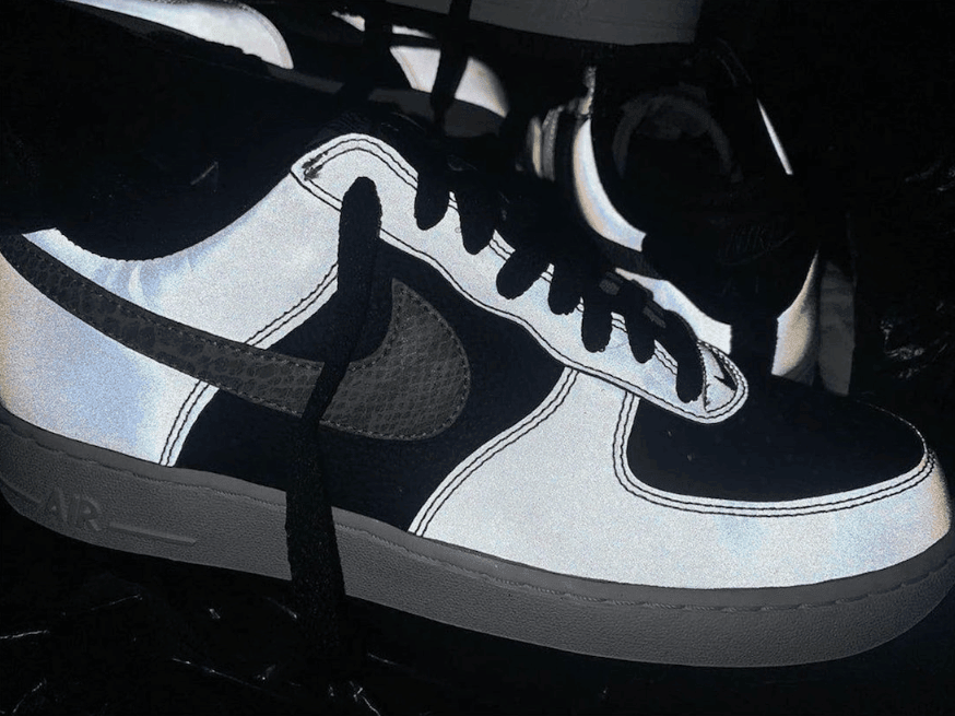 Nike AF1 B反光蛇纹明年回归！这个3M效果超酷！ 货号：DJ6033-001