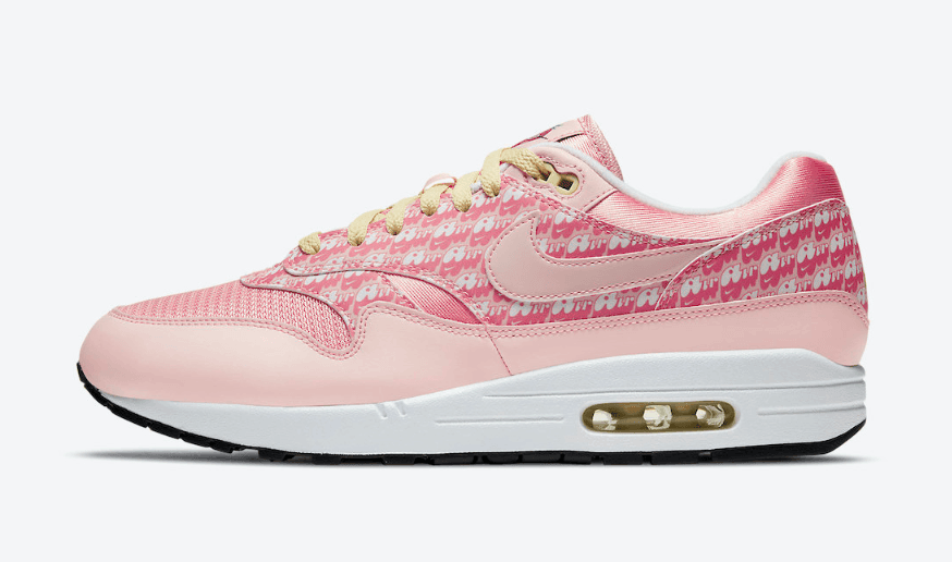 小姐姐看过来!Nike Air Max 1草莓柠檬水下月登场!暗藏3M反光!货号:CJ0609-600