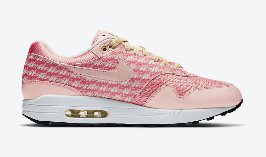 小姐姐看过来!Nike Air Max 1草莓柠檬水下月登场!暗藏3M反光!货号:CJ0609-600