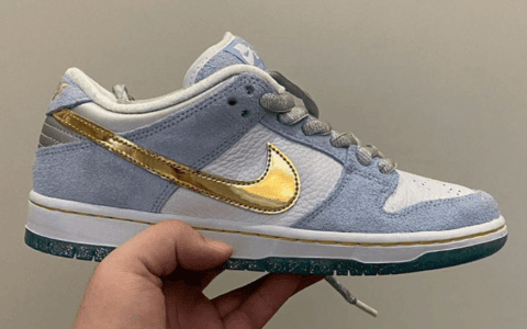 亮眼金钩+闪粉外底!Sean Cliver x Nike SB Dunk Low颜值爆棚! 货号:DC9936-100