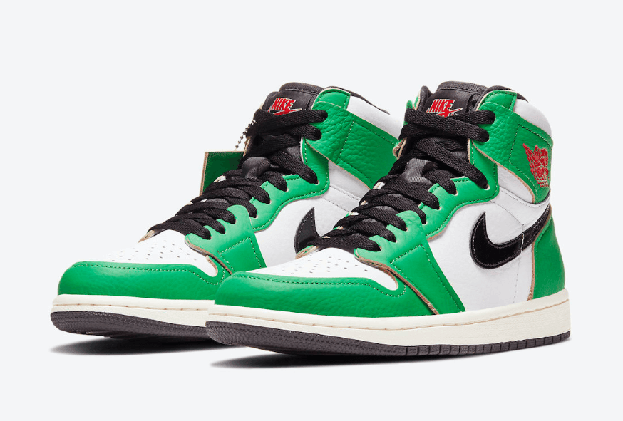 酷似喜力Dunk!全新AJ1 “Lucky Green”10月14日发售! 货号:DB4612-300