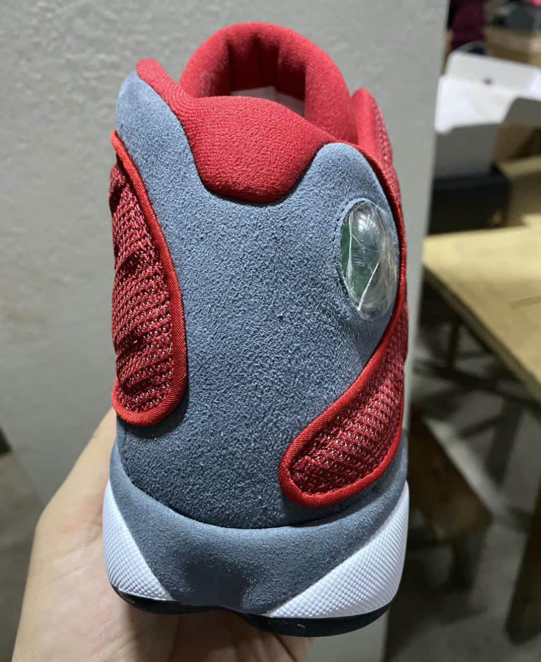 GIGI配色姐妹款?AJ13“ Red Flint”最新实物曝光! 货号:414571-600