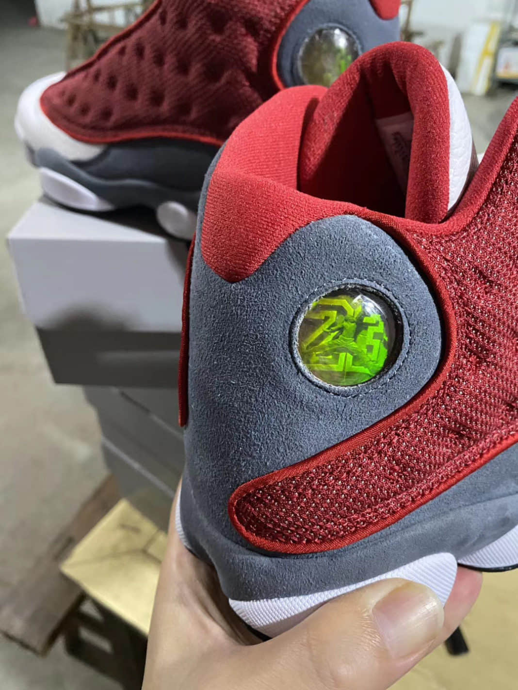 GIGI配色姐妹款?AJ13“ Red Flint”最新实物曝光! 货号:414571-600