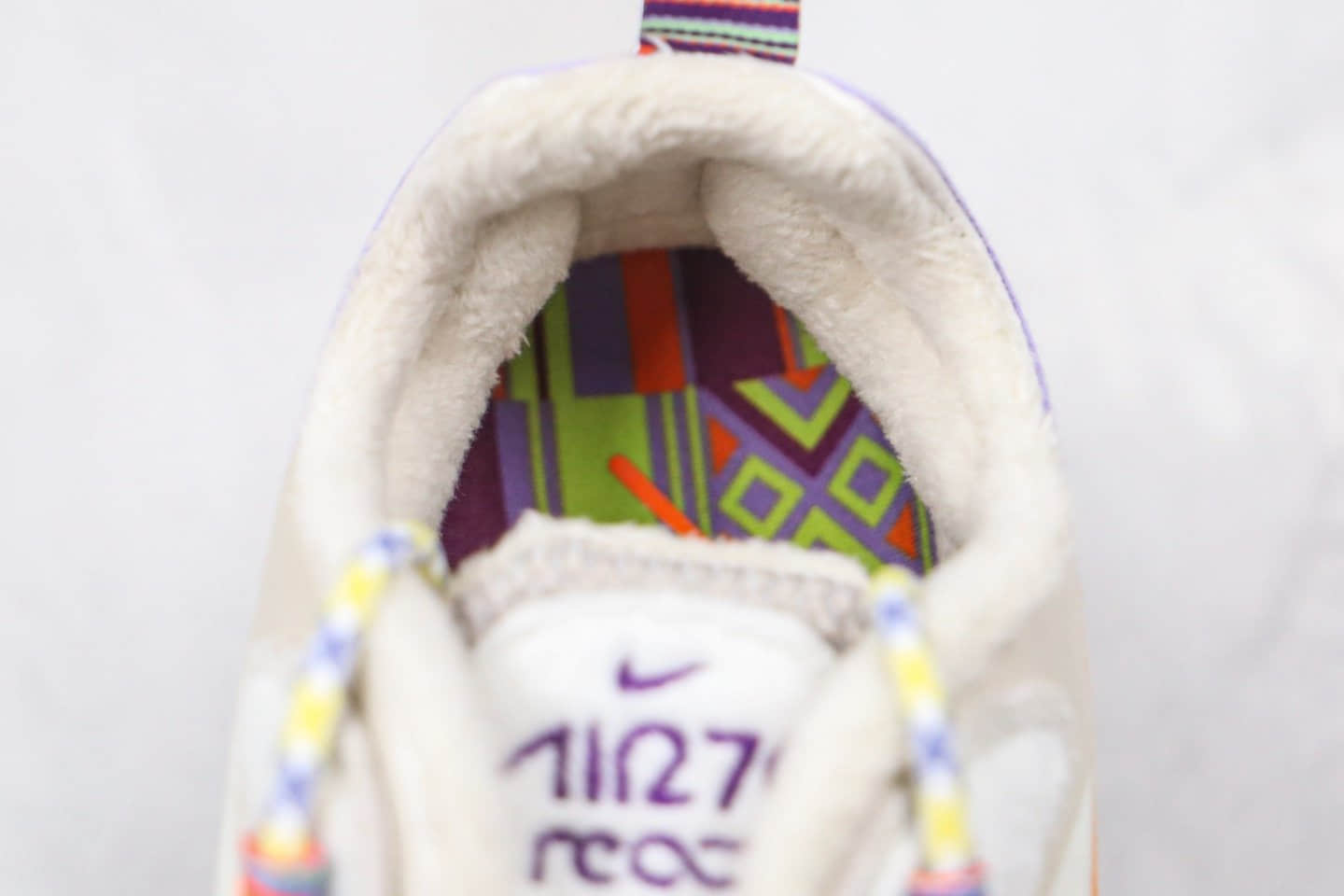 耐克Nike Air Max 270 React QP White Light Blue纯原版本半掌气垫Max270米白紫橙色马卡龙糖果色气垫鞋原盒原标 货号:DC3276-101