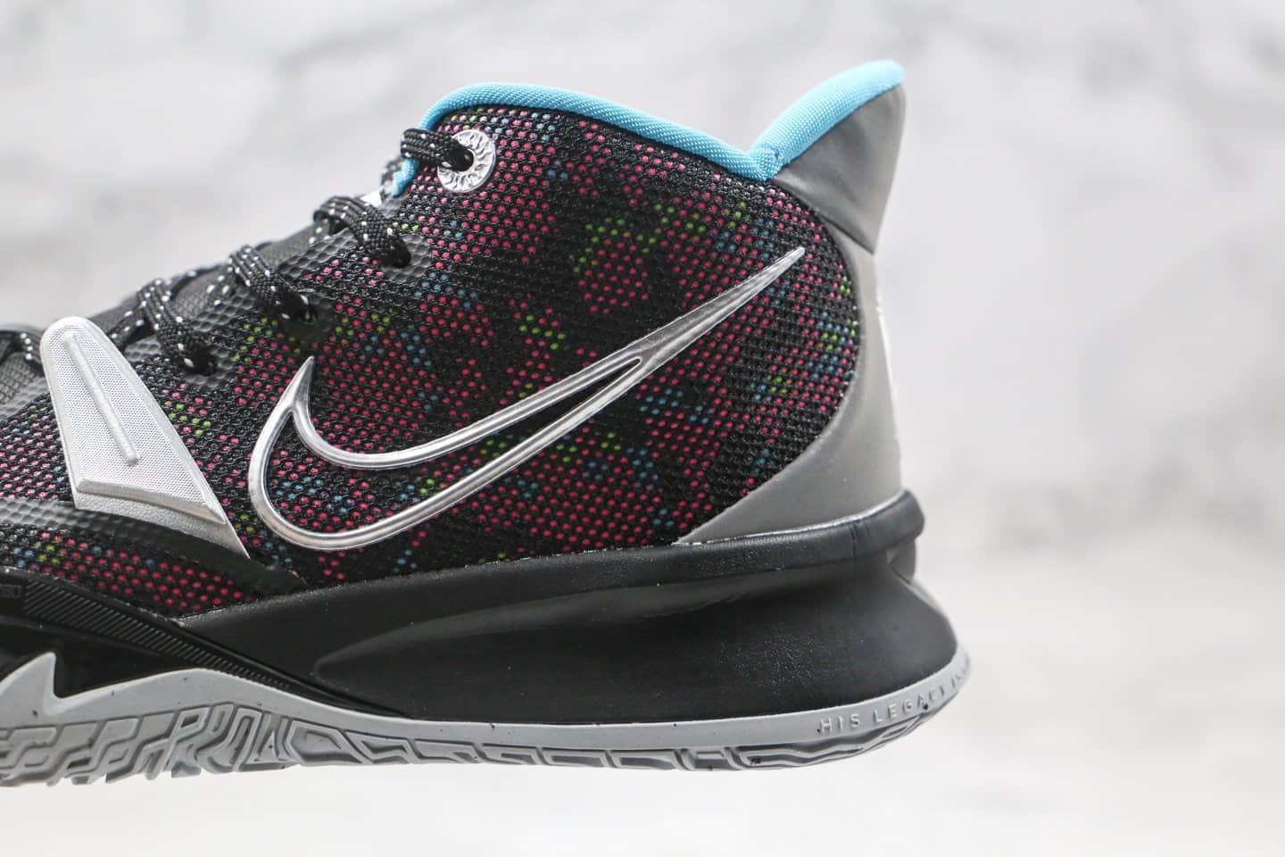 耐克Nike Kyrie 7 PRE HEAT EP LT TL3纯原版本欧文7代鲨鱼齿黑红色篮球鞋内置气垫支持实战 货号:CT4080-008