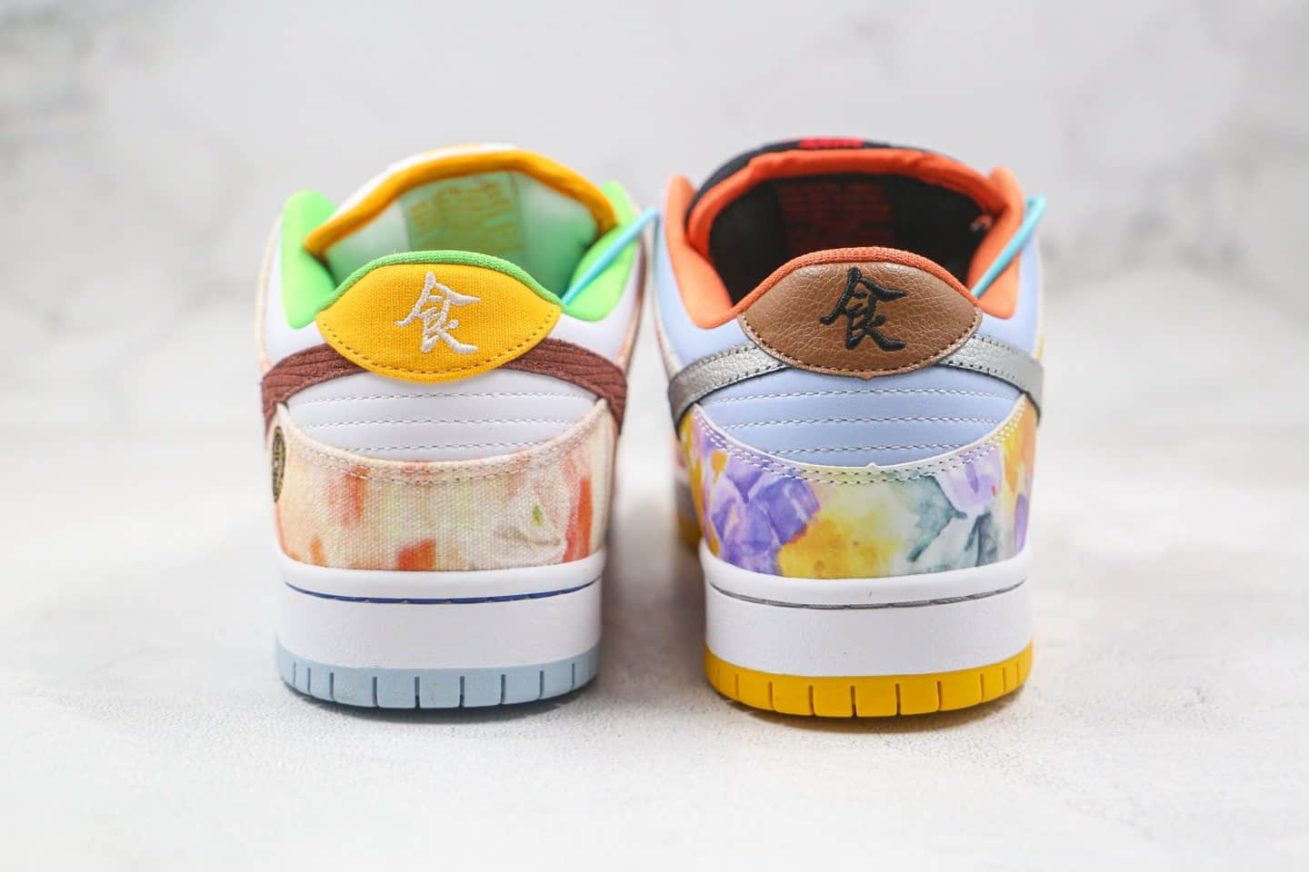 耐克Nike DUNK SB Low CNY纯原版本低帮SB DUNK中国新年限定扎染鸳鸯食拾文刺绣橙黄色板鞋内置Zoom气垫 货号:CV1628-800