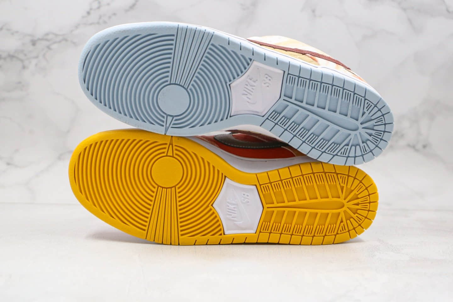 耐克Nike DUNK SB Low CNY纯原版本低帮SB DUNK中国新年限定扎染鸳鸯食拾文刺绣橙黄色板鞋内置Zoom气垫 货号:CV1628-800