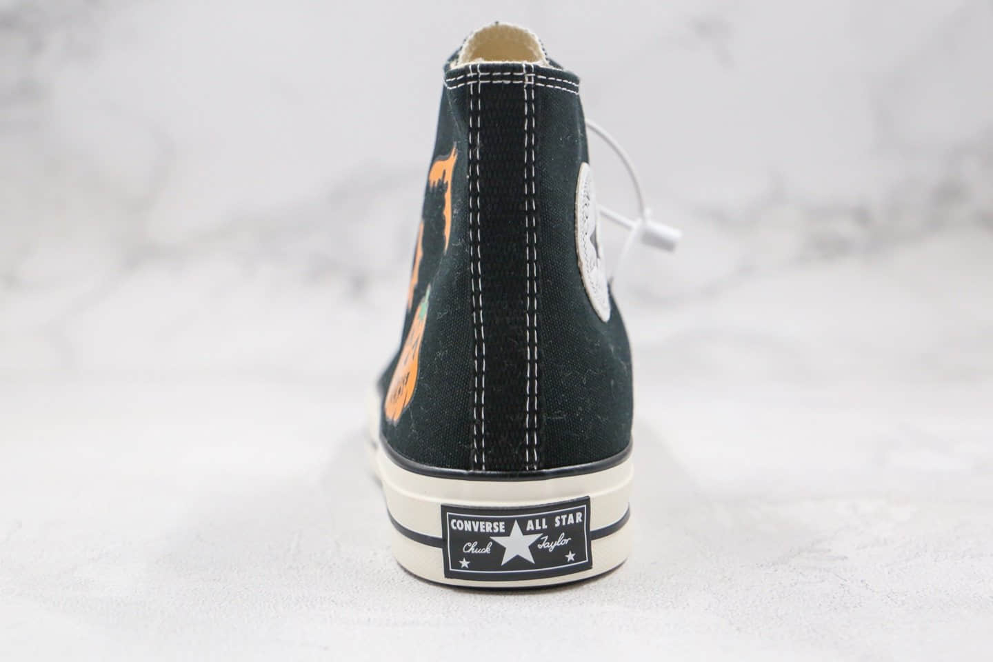 匡威CONVERSE Chuck Taylor 1970s公司级版本高帮万圣节2.0南瓜黑色硫化帆布鞋原档案数据开发 货号:162050C