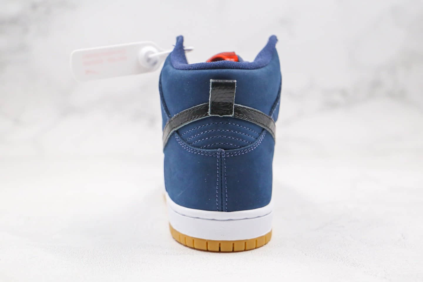 耐克Nike SB Dunk High Navy Black-Gum纯原版本高帮SB DUNK暗夜蓝黑色生胶板鞋原楦头纸板打造 货号：CI2692-401