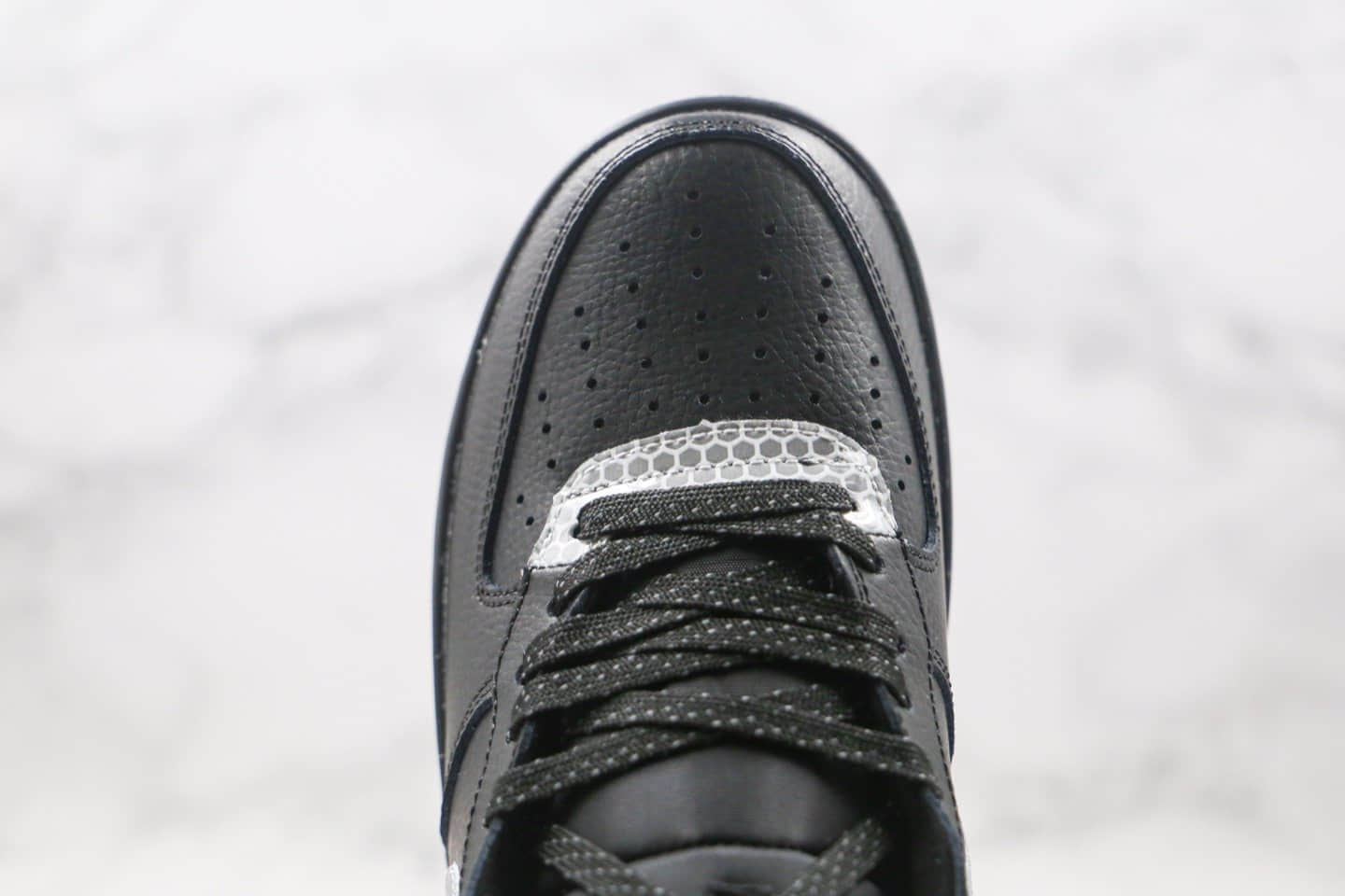 耐克Nike Air Force 1 High纯原版本高帮空军一号3M黑银色原楦头原纸板开发 货号:CU4159-001
