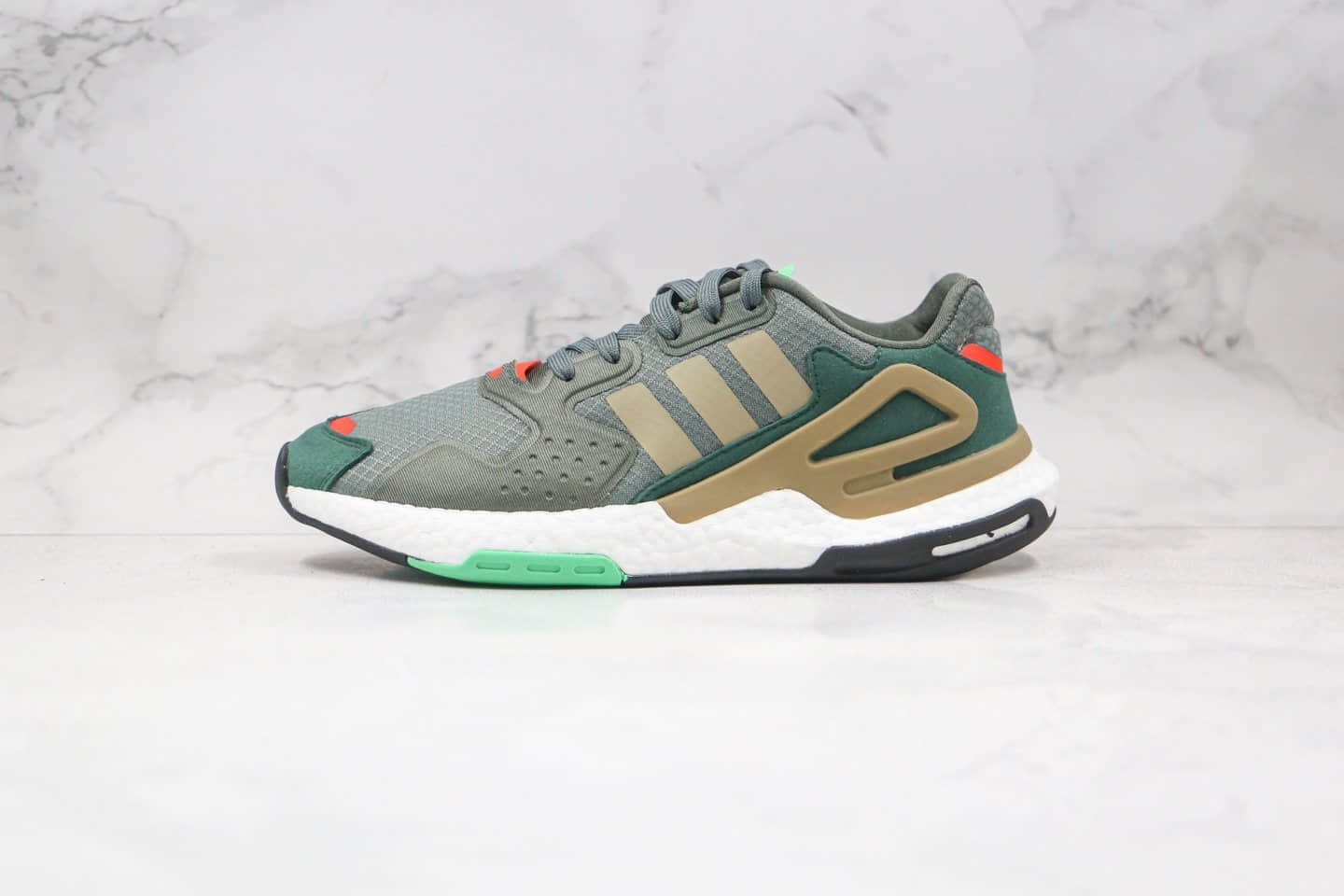 阿迪达斯adidas Originals Day Jogger纯原版本夜行者2代慢跑鞋绿色区别市面通货 货号:FW4817