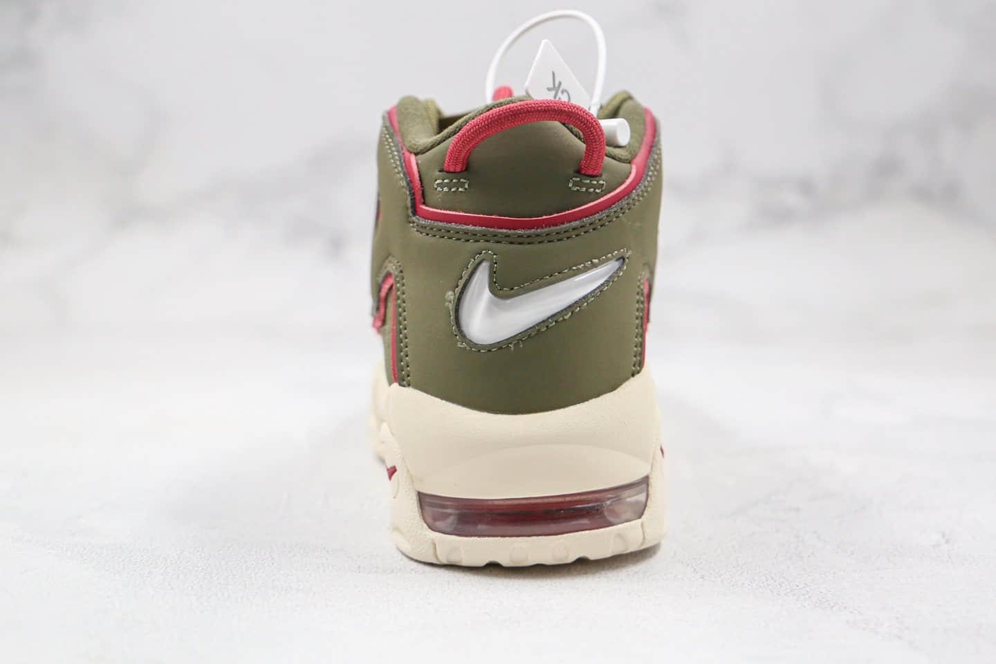 耐克Nike Air More Uptempo纯原版本大Air皮蓬篮球鞋橄榄绿内置气垫 货号:DH0622-300