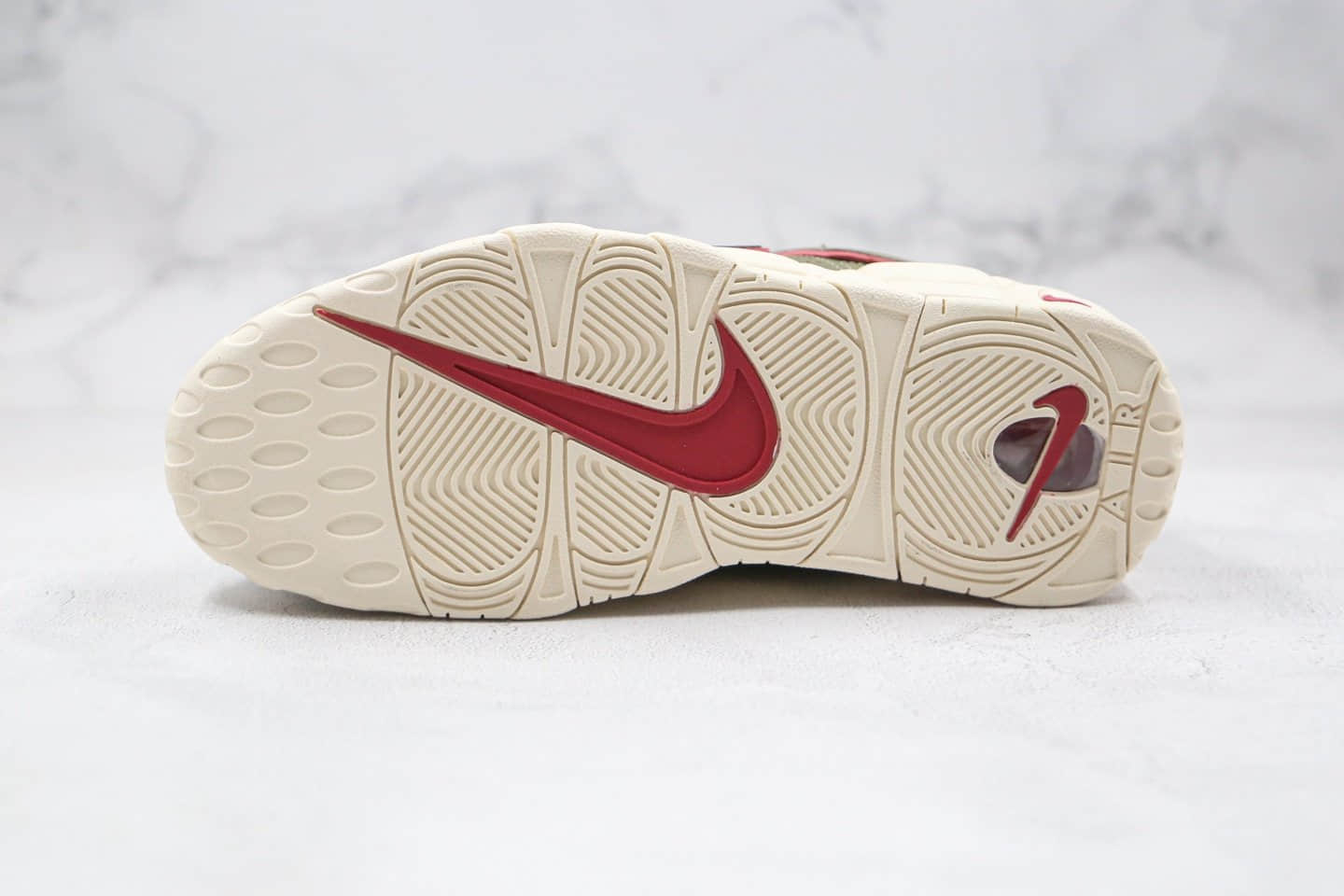 耐克Nike Air More Uptempo纯原版本大Air皮蓬篮球鞋橄榄绿内置气垫 货号:DH0622-300