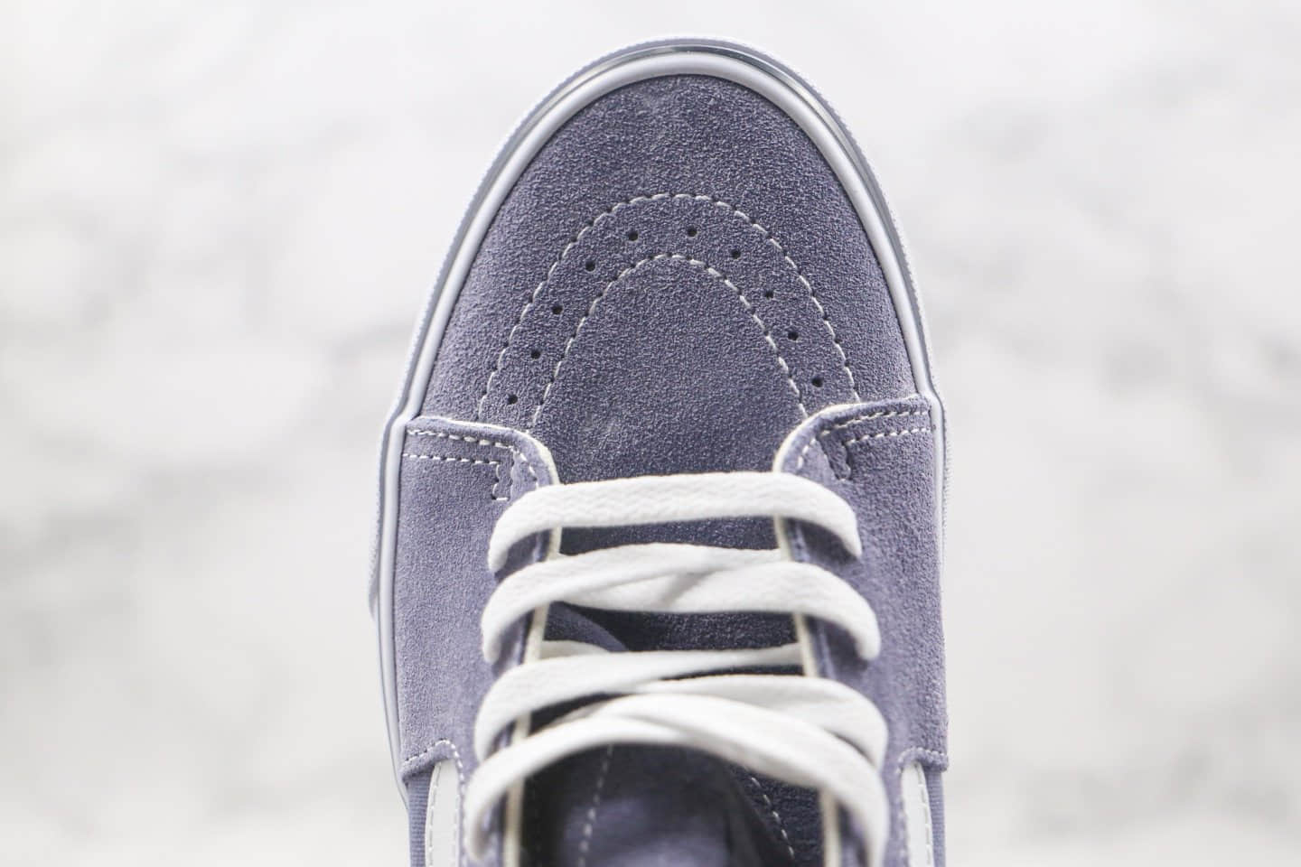 万斯Vans SK8-Hi公司级版本高帮灰色侧边条纹硫化帆布鞋原盒原标原楦头纸板打造