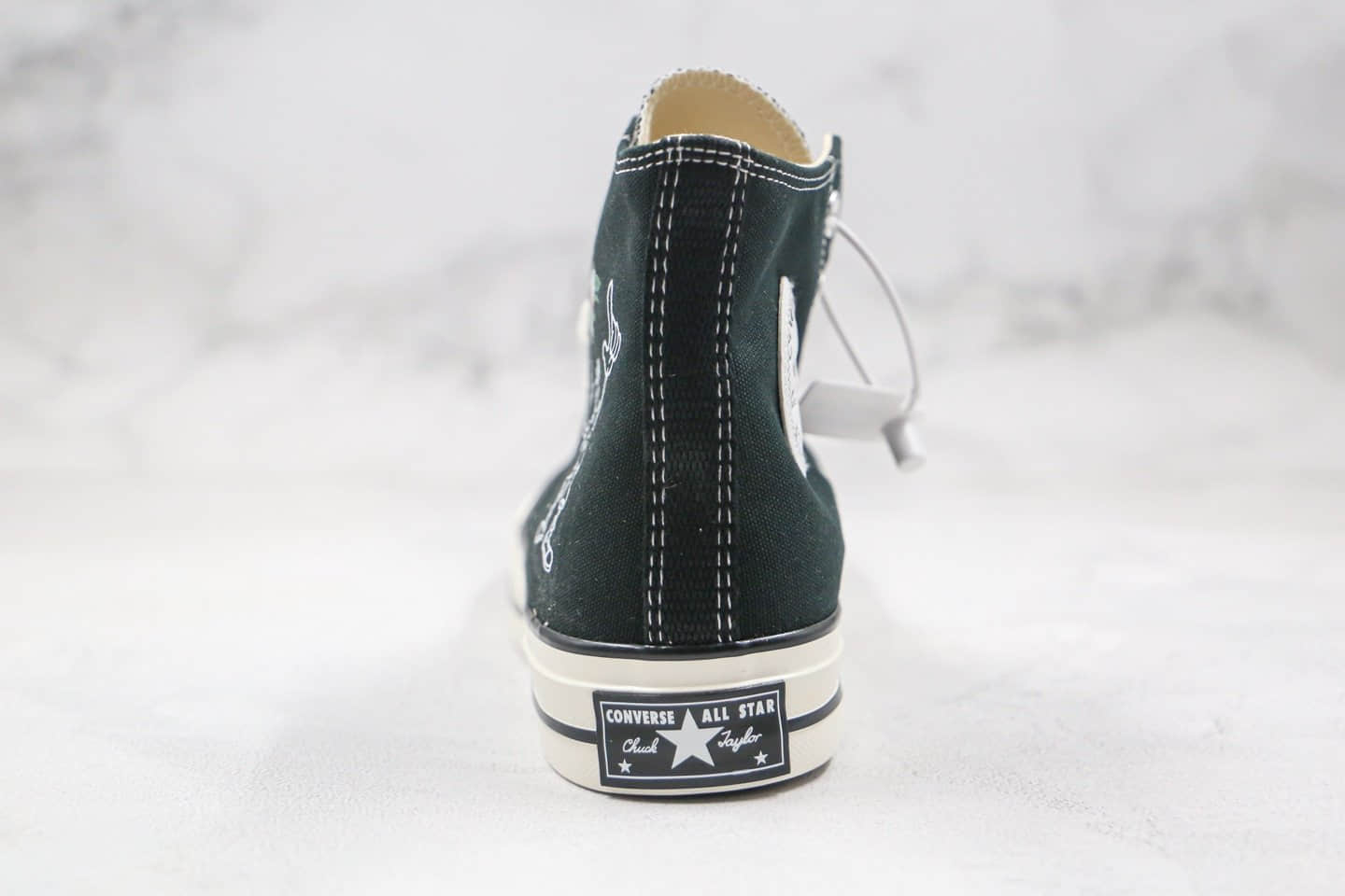 匡威Converse x 7UP七喜汽水联名款公司级版本黑色帆布鞋原厂硫化大底正确硅蓝软中底 货号:162050C